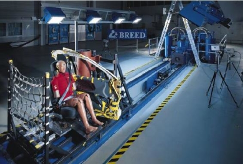 加速模擬碰撞試驗臺車系統 